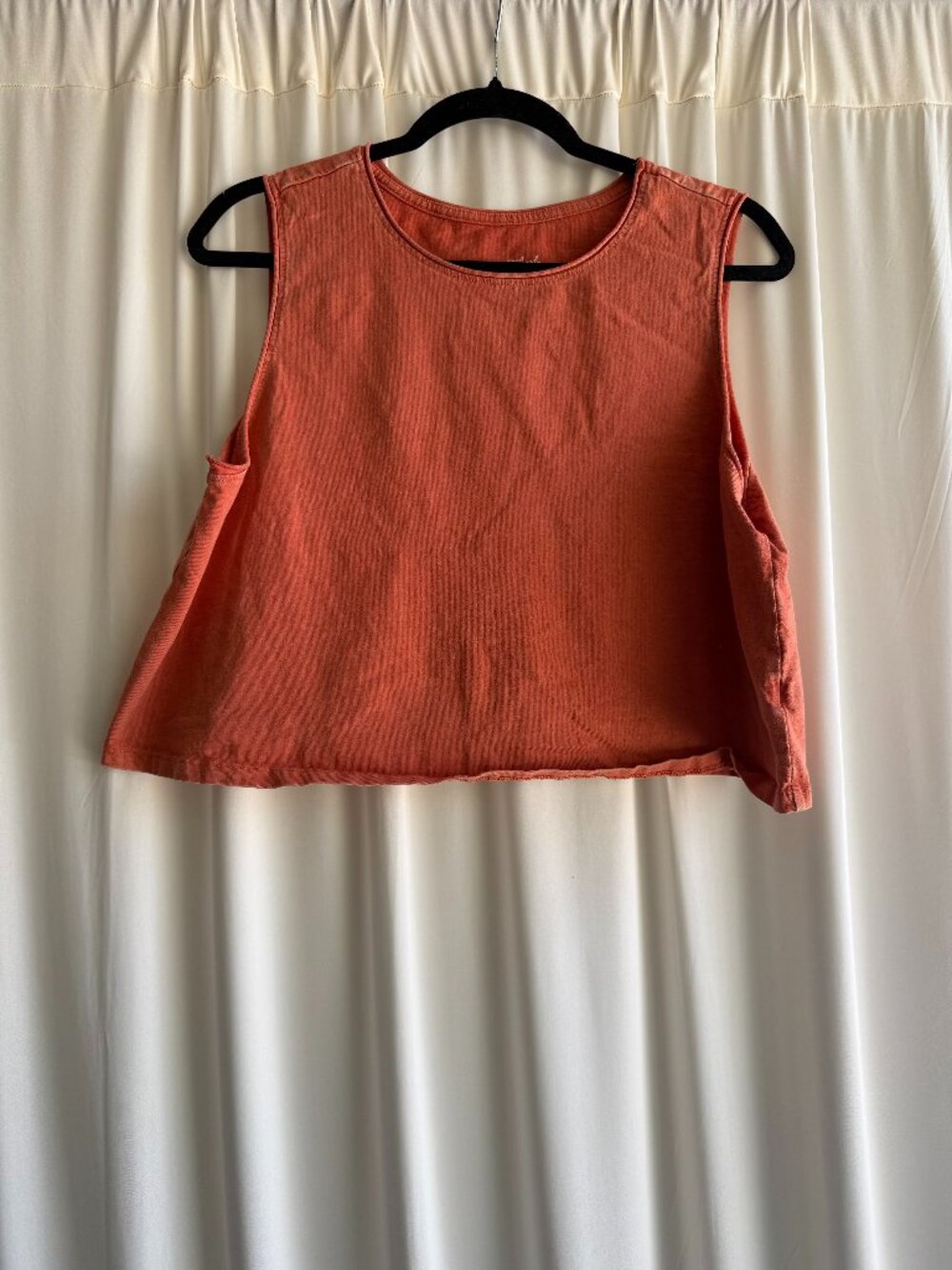 Universal Thread Burnt Orange Sleeveless Cotton Tank Top Large